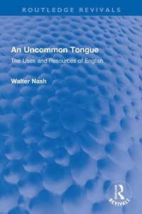 Abbildung von: An Uncommon Tongue - Routledge