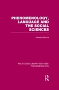 Cover: Phenomenology, Language and the Social Sciences - Routledge