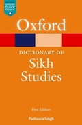 Cover: A Dictionary of Sikh Studies - OUP eBook