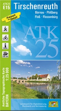 Abbildung von: ATK25-E15 Tirschenreuth (Amtliche Topographische Karte 1:25000) - Landesamt für Digitalisierung, Breitband und Vermessung, Bayern