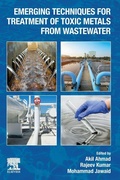 Cover: Emerging Techniques for Treatment of Toxic Metals from Wastewater - Elsevier