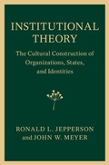 Cover: Institutional Theory - Cambridge University Press