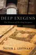 Cover: Deep Exegesis - Baylor University Press
