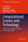 Cover: Computational Science and Technology - Springer