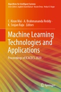 Cover: Machine Learning Technologies and Applications - Springer