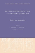 Cover: Speech Representation in the History of English - OUP eBook