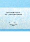 Cover: Evaluating Acquisitions and Collection Management - Routledge