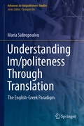 Cover: Understanding Im/politeness Through Translation - Springer