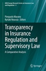 Cover: Transparency in Insurance Regulation and Supervisory Law - Springer