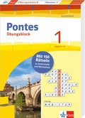 Cover: Pontes 1 Gesamtband (ab 2020) - &Uuml;bungsblock zum Schulbuch 1. Lernjahr - Klett