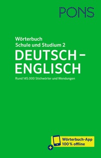 Abbildung von: PONS Wörterbuch für Schule und Studium Englisch, Band 2 Deutsch-Englisch - PONS Langenscheidt