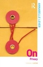 Cover: On Privacy - Routledge