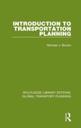 Cover: Introduction to Transportation Planning - Routledge