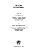 Cover: Muscle Metabolism - CRC Press