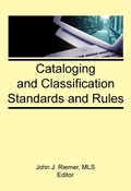 Cover: Cataloging and Classification Standards and Rules - Routledge