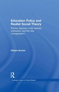 Cover: Education Policy and Realist Social Theory - Routledge