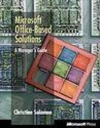 Enlarge image Cover: Microsoft Office Based Solutions - Microsoft Press