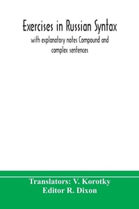 Enlarge image Cover: Exercises in Russian syntax - ALPHA EDITION