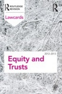 Abbildung von: Equity and Trusts Lawcards 2012-2013 - Routledge