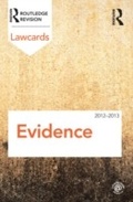 Abbildung von: Evidence Lawcards 2012-2013 - Routledge