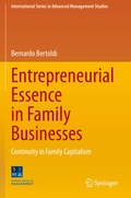 Cover: Entrepreneurial Essence in Family Businesses - Springer