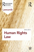 Cover: Human Rights Lawcards 2012-2013 - Routledge