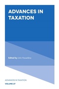 Cover: Advances in Taxation - Emerald Publishing Limited