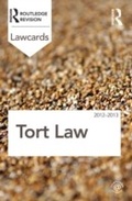 Cover: Tort Lawcards 2012-2013 - Routledge