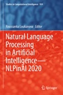 Cover: Natural Language Processing in Artificial Intelligence-NLPinAI 2020 - Springer