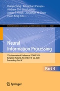 Cover: Neural Information Processing - Springer