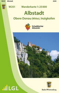 Abbildung von: W251 Wanderkarte 1:25000 Albstadt - Landesamt für Geoinformation und Landentwicklung Baden-Württemberg (LGL)
