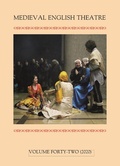 Cover: Medieval English Theatre 42 - D.S. Brewer