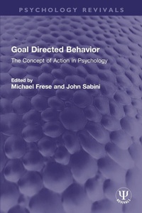 Enlarge image Cover: Goal Directed Behavior - Routledge