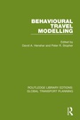 Cover: Behavioural Travel Modelling - Routledge
