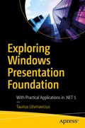 Cover: Exploring Windows Presentation Foundation - APress
