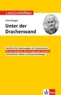 Cover: Klett Lekt&uuml;rehilfen Arno Geiger, Unter der Drachenwand - Klett