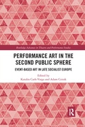 Cover: Performance Art in the Second Public Sphere - Routledge