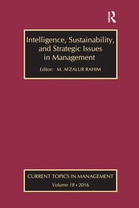 Enlarge image Cover: Intelligence, Sustainability, and Strategic Issues in Management - Routledge