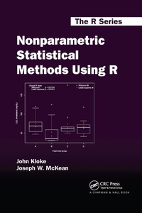 Enlarge image Cover: Nonparametric Statistical Methods Using R - Chapman & Hall/CRC