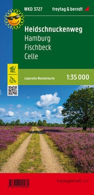 Abbildung von: Heidschnuckenweg, Hamburg, Fischbeck, Celle, Wanderkarte Leporello 1:35.000 - Freytag-Berndt und ARTARIA
