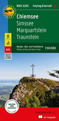 Abbildung von: Chiemsee, Wander-, Rad- und Freizeitkarte 1:50.000, freytag & berndt, WKD 5203, mit Infoguide - Freytag-Berndt und ARTARIA