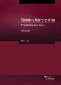 Enlarge image Cover: Statutory Interpretation - West Academic Press