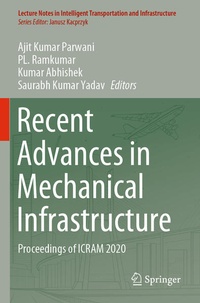 Enlarge image Cover: Recent Advances in Mechanical Infrastructure - Springer