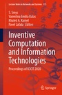 Cover: Inventive Computation and Information Technologies - Springer