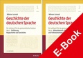 Cover: Geschichte der deutschen Sprache. Teil 1 und 2 - Hirzel