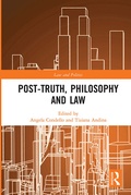 Cover: Post-Truth, Philosophy and Law - Routledge