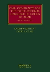 Abbildung von: CMR: Contracts for the International Carriage of Goods by Road - CRC Press