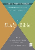Cover: The Daily Bible (NIV, Large Print) - Harvest House Publishers,U.S.