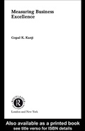 Cover: Measuring Business Excellence - Routledge