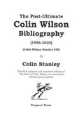 Cover: The Post-Ultimate Colin Wilson Bibliography - Paupers' Press